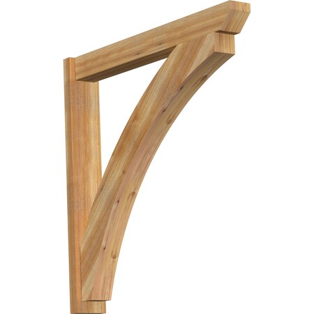Ekena Millwork Thorton Slat Rough Sawn Outlooker, Western Red Cedar, 6"W x 44"D x 44"H OUT06X44X44THR06RWR
